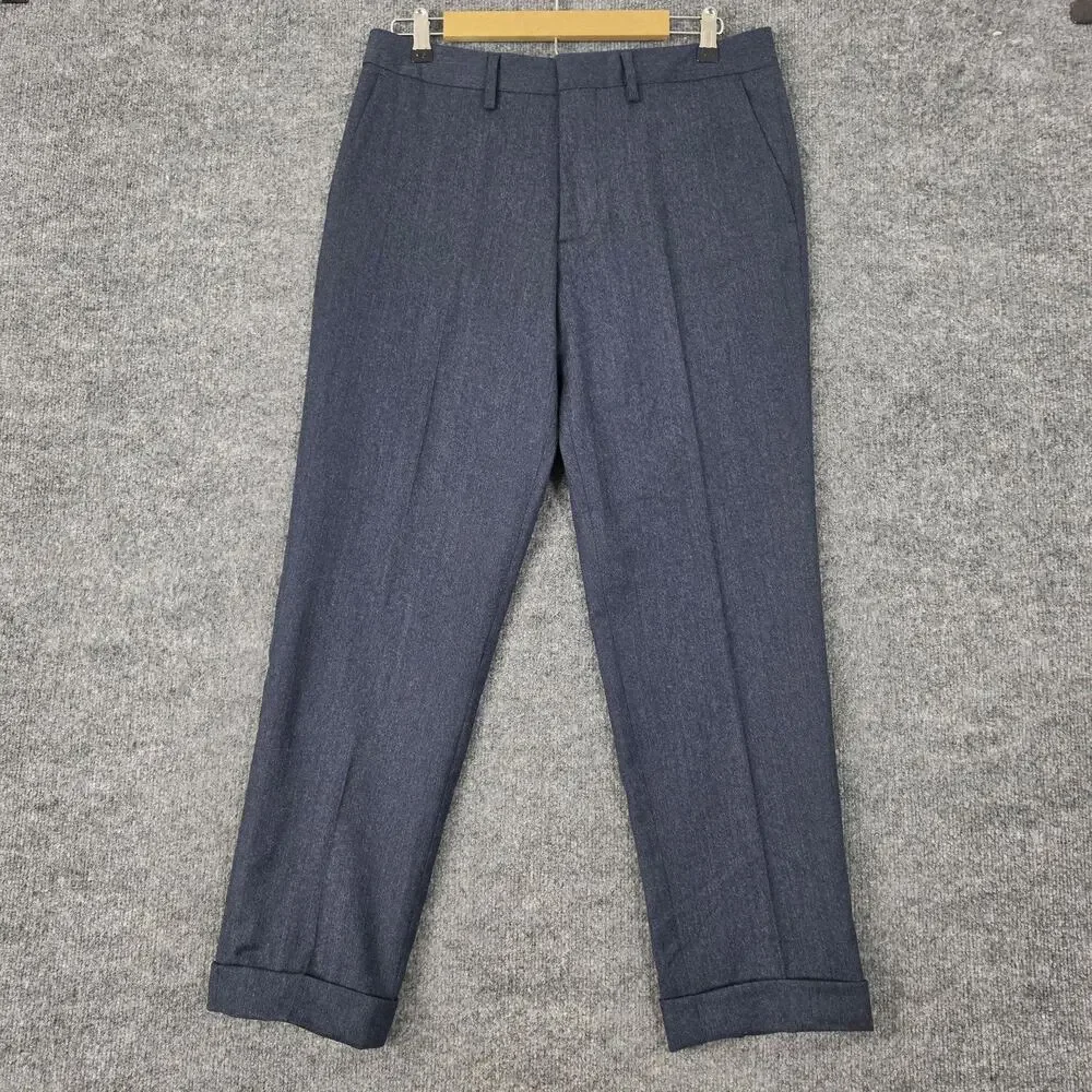 Bonobos Suit Mens 38R Marzotto Blue Wool Stretch 34x29 Standard 2 Piece Business